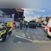 זירת הפיגוע. | מד"א