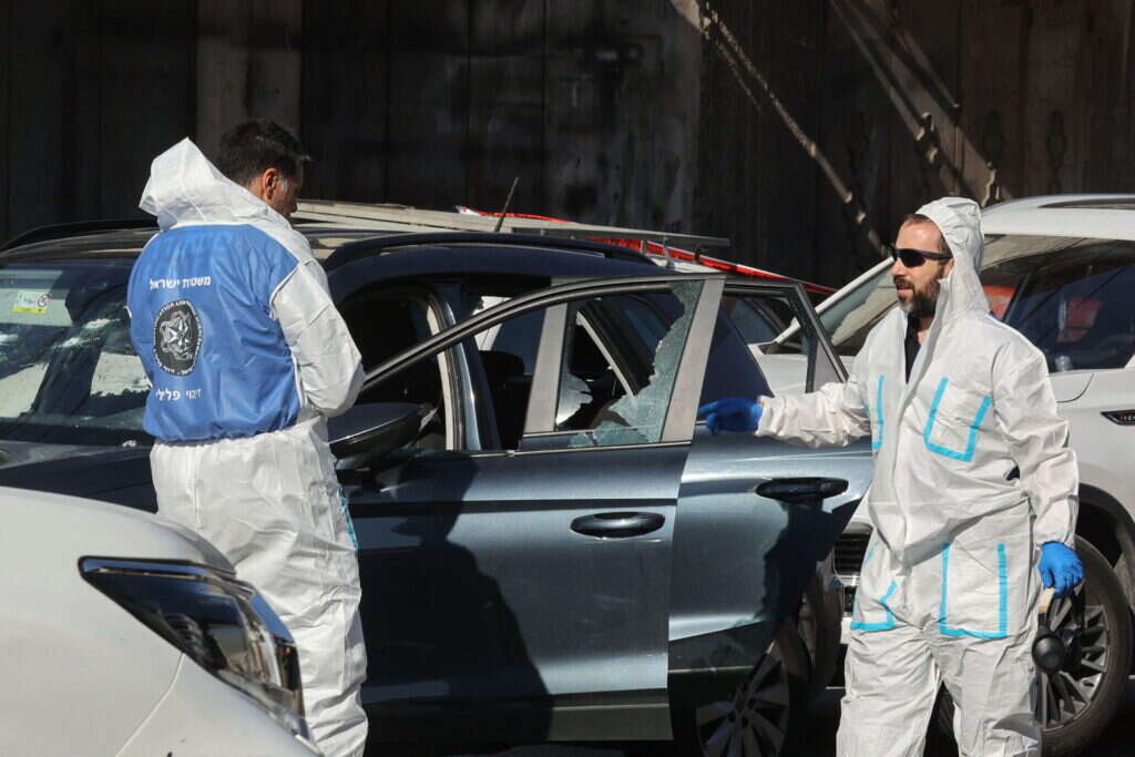 זירת הפיגוע בפונדוק. | AFP