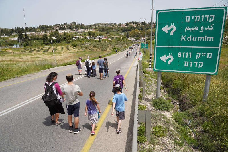 צעדה מחוץ לקדומים, 2019. | הלל מאייר, פלאש 90