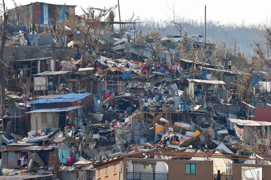 ההרס באי מאיוט הצרפתי בעקבות הציקלון, דצמבר 24'. | AFP