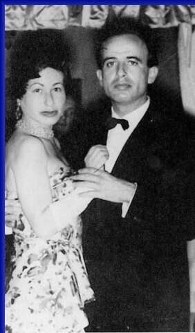 מאיר ורעייתו ג'ין בקבלת פנים בקהיר, 1953. התמונה מתוך האתר להנצחתו של בינט