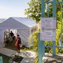 אוהל האבלים על רחל כהן בקדומים, השבוע. | נעמה שטרן