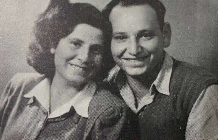 דיווחה לו בכל ימי השבי על התקרבותו של השחרור. אליהו והדסה־אסתר. | באדיבות המשפחה