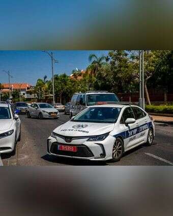 ניידת משטרה. | יוסי אלוני - פלאש 90