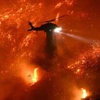 שריפה סמוך ללוס אנג'לס. | AFP