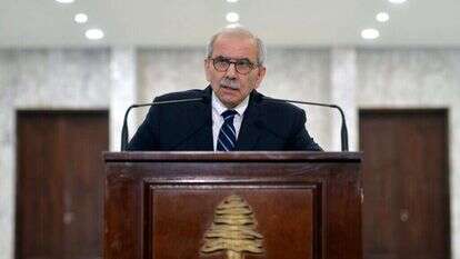 ראש ממשלת לבנון נוואף סלאם. | EPA/WAEL HAMZEH