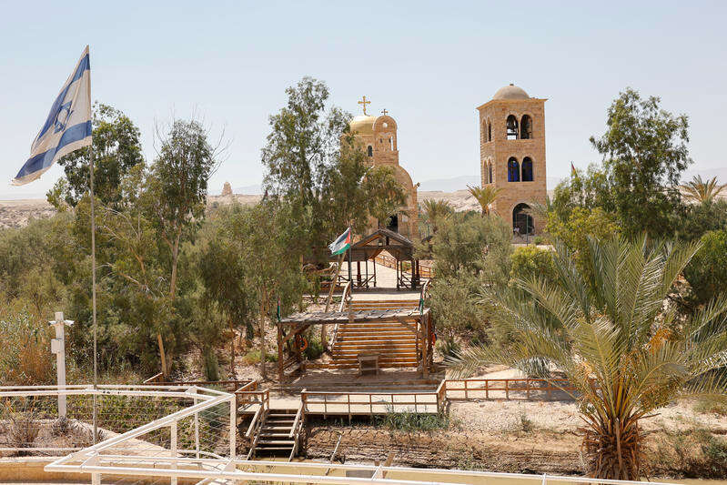 אתר "קאסר אל יהוד" שעל נהר הירדן, בגבול בין ישראל לירדן. | גרשון אלינסון, פלאש 90 אתר "קאסר אל יהוד" שעל נהר הירדן, בגבול בין ישראל לירדן. | גרשון אלינסון, פלאש 90