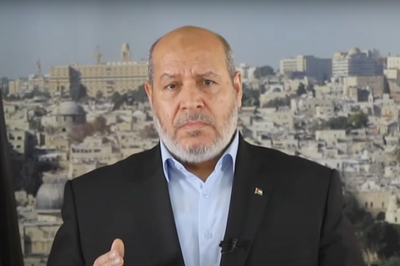 בכיר חמאס ח'ליל אל-חיה. | מסך מיוטיוב בכיר חמאס ח'ליל אל-חיה. | מסך מיוטיוב