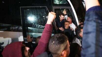 מחבלים משוחררים מגיעים לרמאללה, נובמבר 2023. | פלאש 90