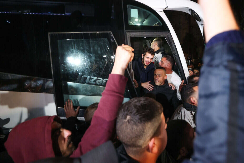 מחבלים משוחררים מגיעים לרמאללה, נובמבר 2023. | פלאש 90