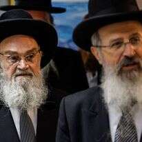 הרב יוסף גליקסברג במועצה הרבנית בירושלים. | פלאש 90