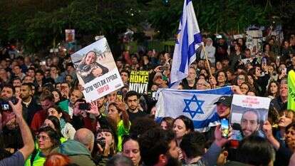 כיכר החטופים. | AFP