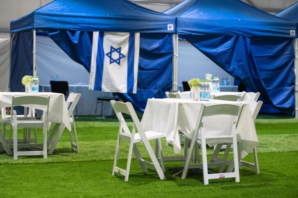 מתחם הקליטה הקדמי לחטופים. | דובר צה"ל