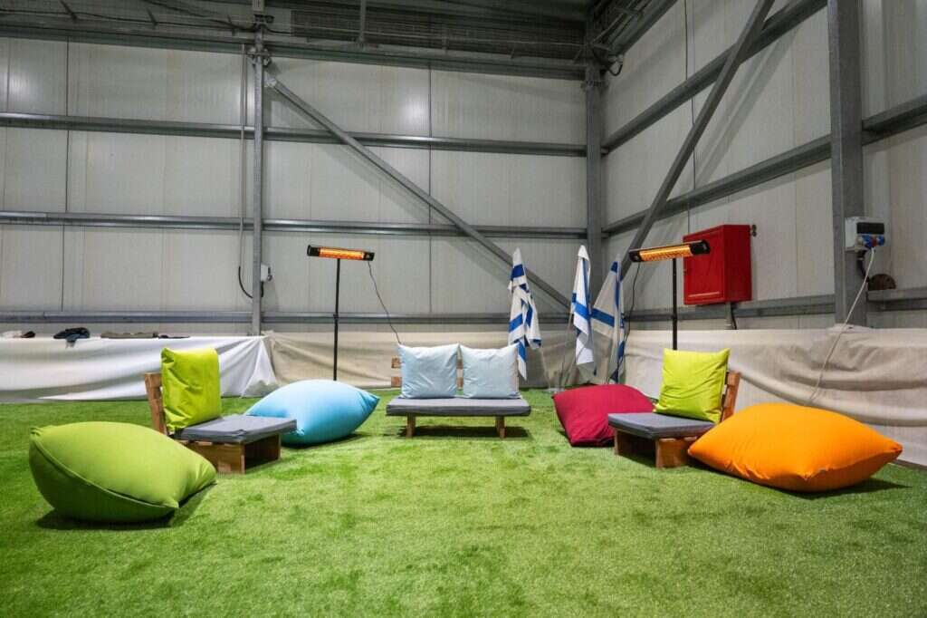 מתחם הקליטה הקדמי לחטופים. | דובר צה"ל