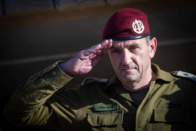 הרמטכ"ל הרצי הלוי. | Oren Ben Hakoon/Flash90