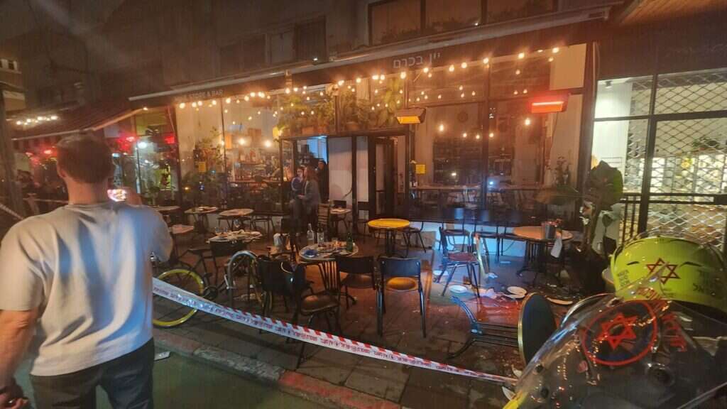 זירת הפיגוע בתל אביב. | שמעון ברוך / TPS