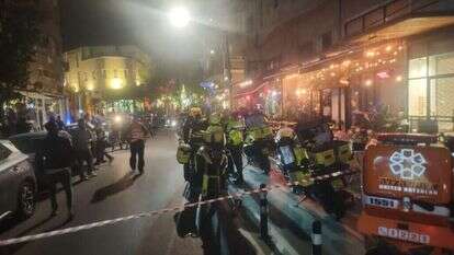 זירת הפיגוע בתל אביב. | שמעון ברוך / TPS