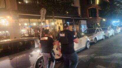 זירת הפיגוע בתל אביב. | שמעון ברוך/TPS