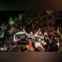 מחבלים פלסטינים משתחררים בביתוניא. | פלאש 90