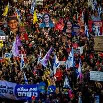 הפגנה בתל־אביב למען עסקת חטופים. | אריק מרמור, פלאש 90