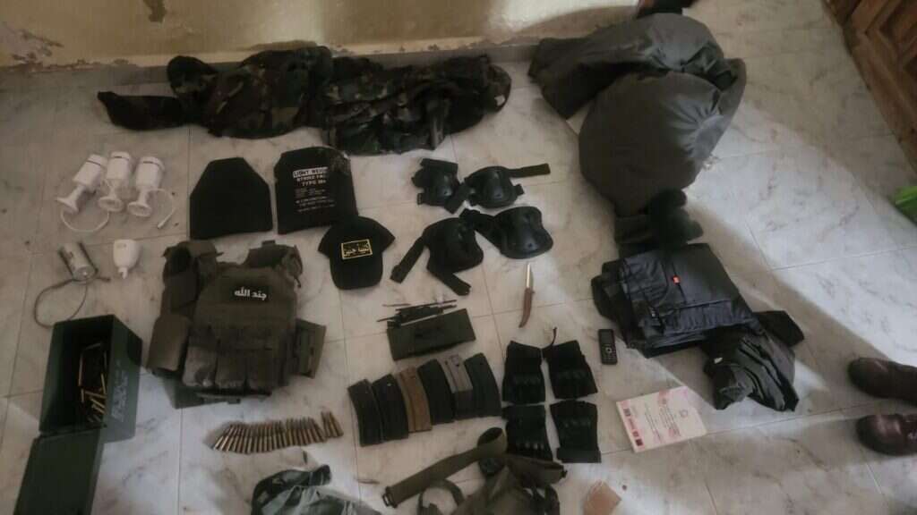 חלק מאמצעי הלחימה שאותרו בג'נין, במהלך אחד המבצעים | דובר צה"ל