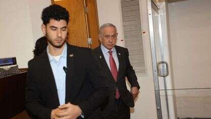 נתניהו בבית המשפט, היום. | יריב כץ / פלאש 90