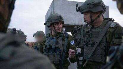 הרמטכ"ל הרצי הלוי בעזה, היום. | דובר צה"ל