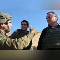 השר כץ יחד עם מאו"ג 146. תא"ל יפתח נורקין. | מתוך סרטון של דובר צה"ל