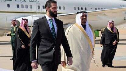 נשיא סוריה בסעודיה. | AFP