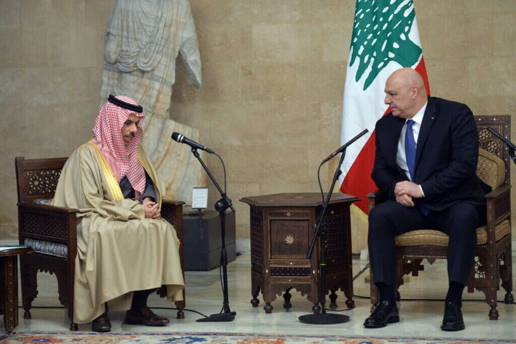 ג'וזף עאון ופייסל בן פרחאן. | EPA