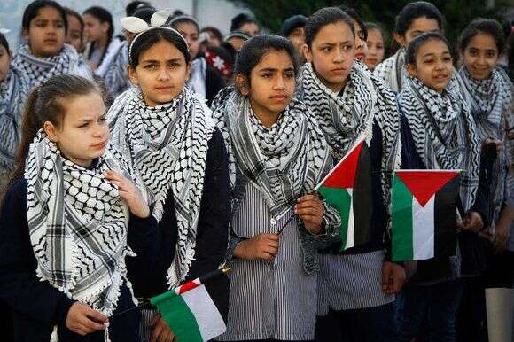 תלמידות בבית הספר "יאסר ערפאת" של הרשות הפלסטינית | נאסר אישתאייה, פלאש 90