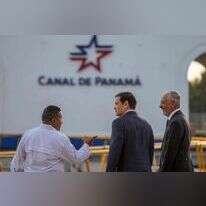 מזכיר המדינה מרקו רוביו בביקורו בתעלת פנמה, השבוע. | AFP