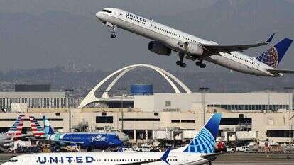 מטוסי חברת "יונייטד איירליינס". | AFP מטוסי חברת "יונייטד איירליינס". | AFP