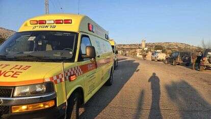 אזור הפיגוע בבקעה. | תיעוד מבצעי מד"א