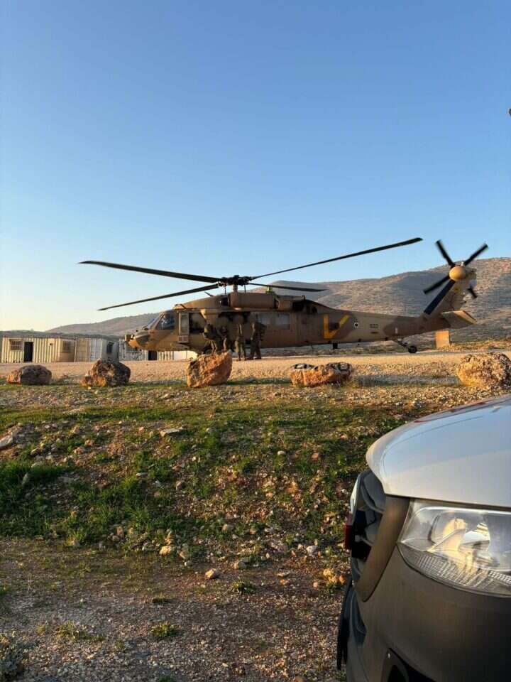 מסוקי צה"ל מגיעים לאזור הפיגוע בבקעה. | תיעוד מבצעי מד"א
