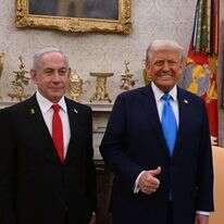 טראמפ ונתניהו בפגישתם בבית הלבן. | אבי אוחיון, לע"מ