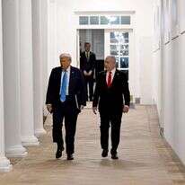 ראש הממשלה בנימין נתניהו ונשיא ארה"ב דונלד טראמפ, במהלך פגישתם בבית הלבן. | אבי אוחיון, לע״מ