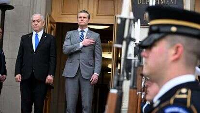 ראש הממשלה בנימין נתניהו נפגש עם שר ההגנה האמריקאי פיט הגסת' בפנטגון, וושינגטון. | אבי אוחיון לע"מ