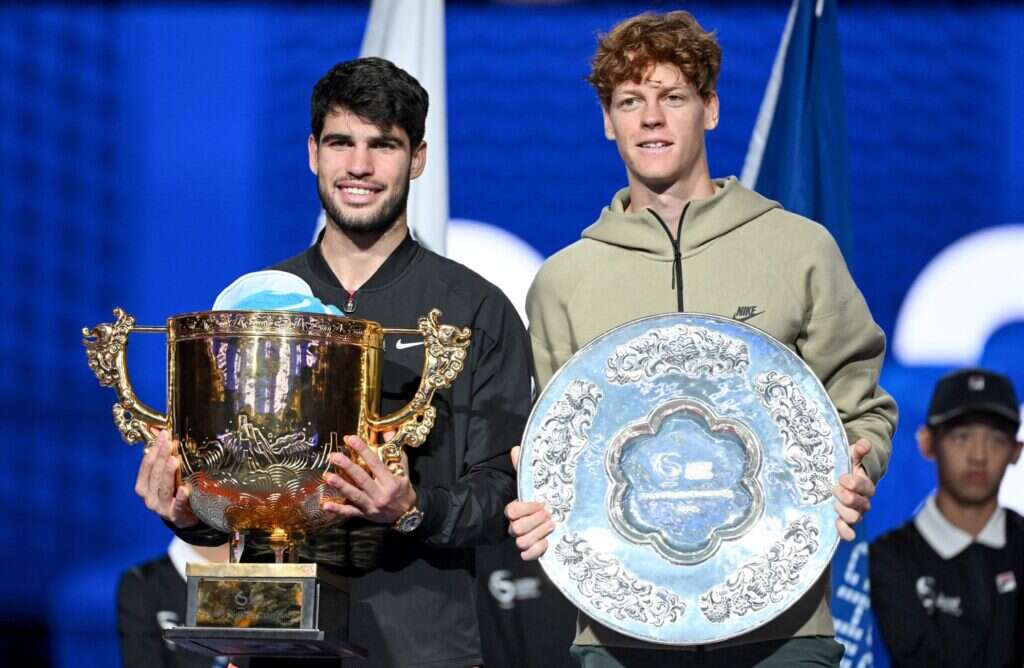 השליטים החדשים של הטניס העולמי. יאניק סינר וקרלוס אלקרס. | AFP