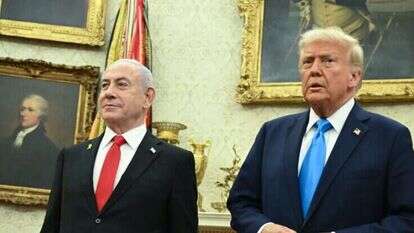 הצהרת טראמפ ונתניהו. | EPA