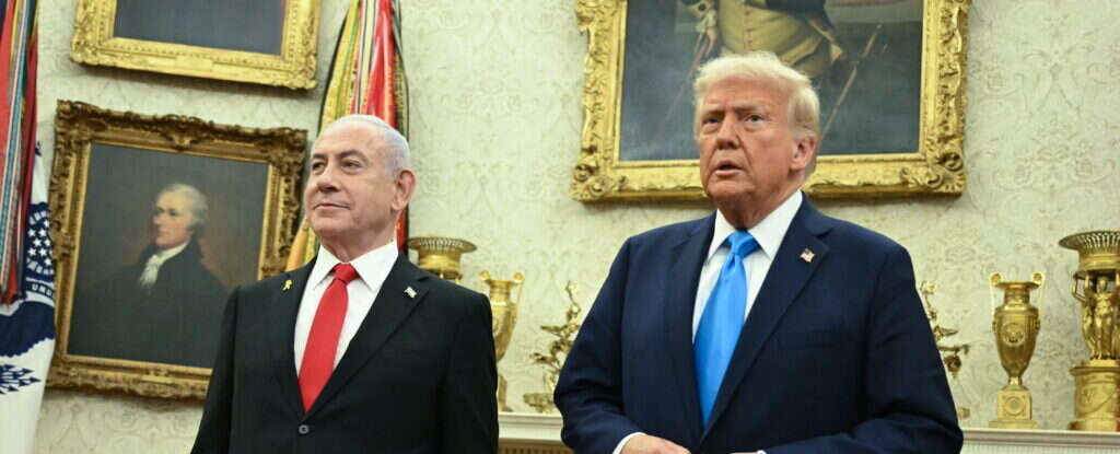 הצהרת טראמפ ונתניהו. | EPA