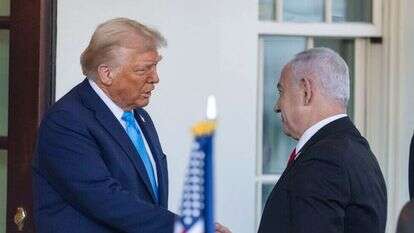 הצהרת טראמפ ונתניהו, השבוע. | EPA