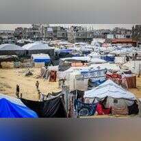 תושבי רצועת עזה בחאן יונס. | עאבד ראחים חאטיב, פלאש 90