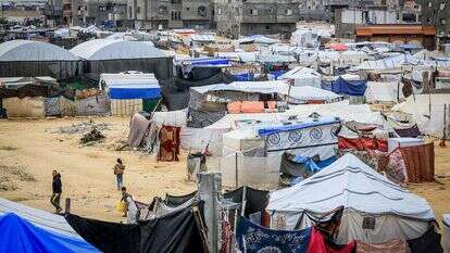 תושבי רצועת עזה בחאן יונס. | עאבד ראחים חאטיב, פלאש 90