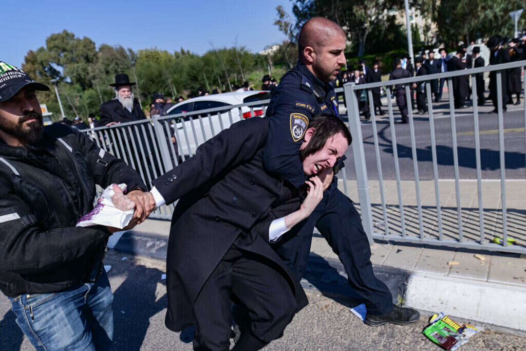 הפגנות חרדים נגד הגיוס. | תומר נויברג, פלאש 90