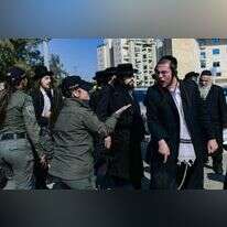 הפגנות חרדים נגד הגיוס. | תומר נויברג, פלאש 90