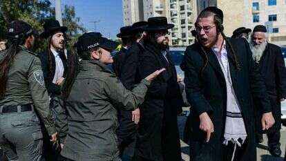 הפגנות חרדים נגד הגיוס. | תומר נויברג, פלאש 90 הפגנות חרדים נגד הגיוס. | תומר נויברג, פלאש 90