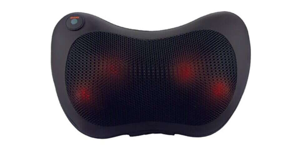 כרית עיסוי שיאצו מחממת לרכב ולבית בעלת 8 ראשי עיסוי. | יח''צ