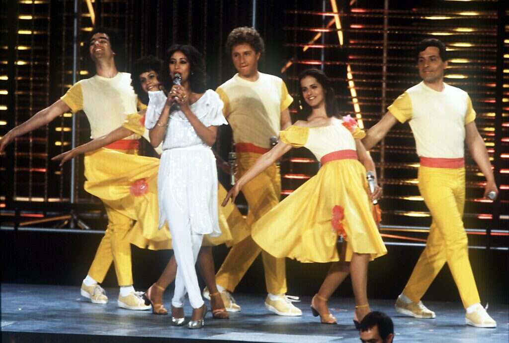 מקום שני ממלא בגאווה. האירוויזיון במינכן. | גטי אימג'ס