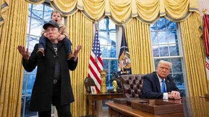 אילון מאסק בבית הלבן, | Jim WATSON / AFP אילון מאסק בבית הלבן, | Jim WATSON / AFP